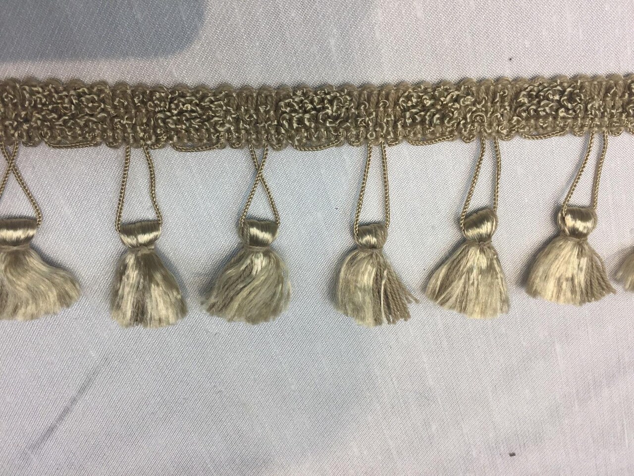 1 Yard Antique Small Tassel Trim for Upholstery Drapery and Apparel 3 Inch Wide